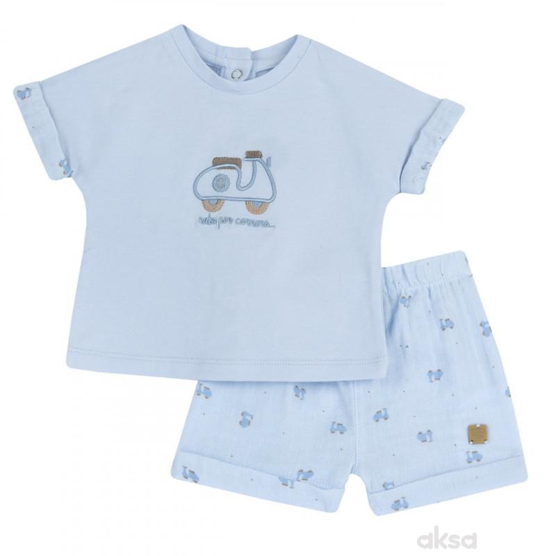 Chicco komplet 2/1 (majica kr, šorts), dečaci