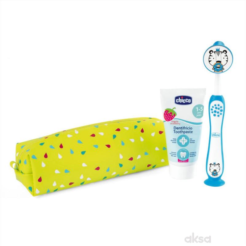 Chicco set za pranje zuba 36m+,tiger