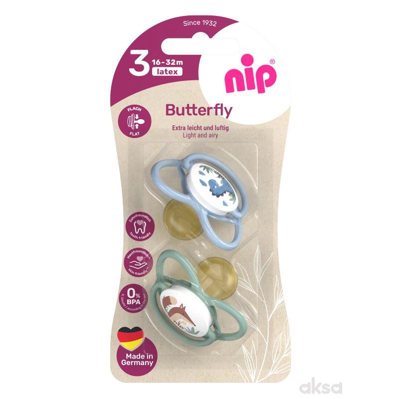 Nip Butterfly laža, kaučuk, mix boja, 16-32m 