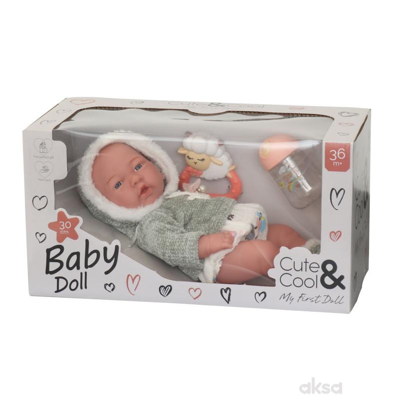 Cute&Cool lutka beba u zelenom odelcetu, 30cm