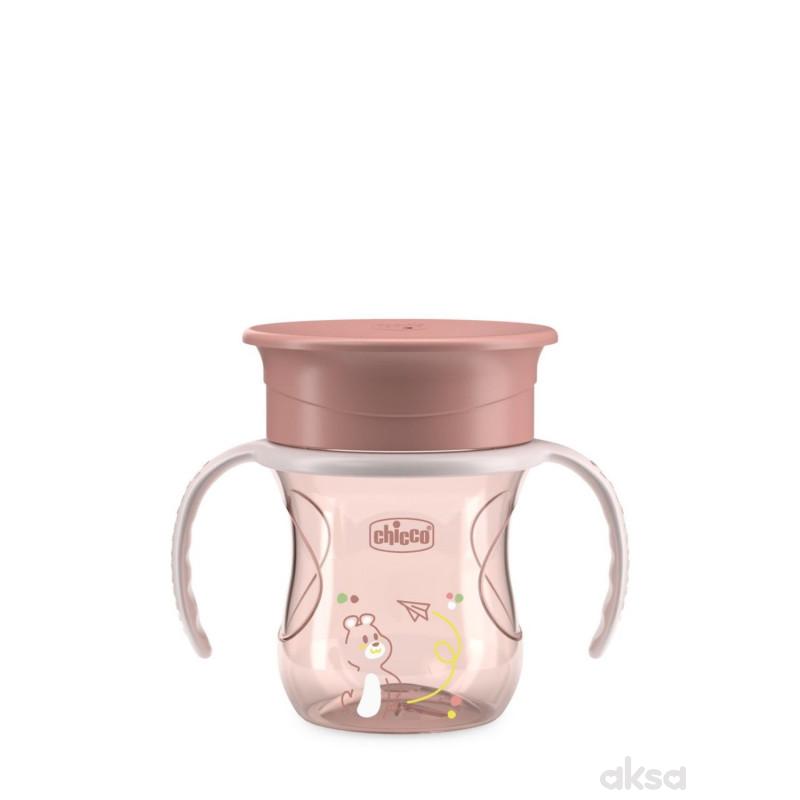 Chicco no spill čaša Perfect 360 stepeni,12+,roze