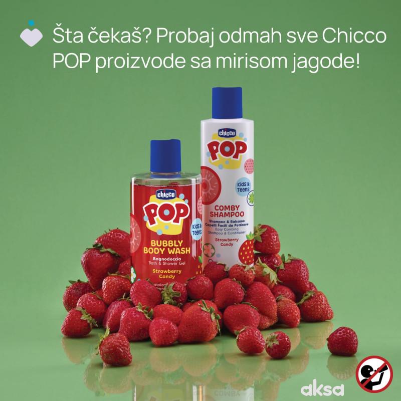 Chicco POP jagoda kupka za telo 300ml 