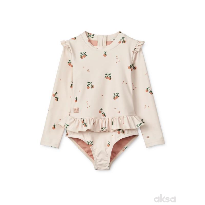 Liewood jednodelni kupaći Sille,Peach/Sea shell
