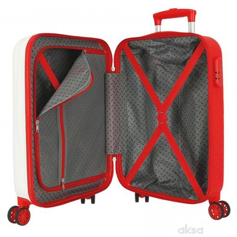 ABS Kofer 55cm sa 4 točkića spiderman beli