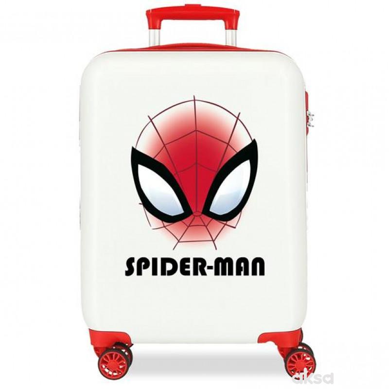 ABS Kofer 55cm sa 4 točkića spiderman beli