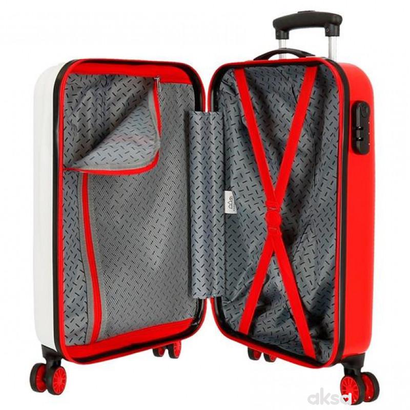 ABS Kofer 55cm sa 4 dupla točkića minnie beli