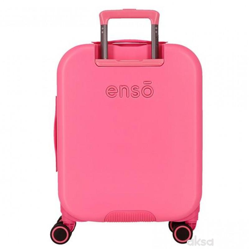 ABS Kofer 55cm sa 4 točkića roze 1