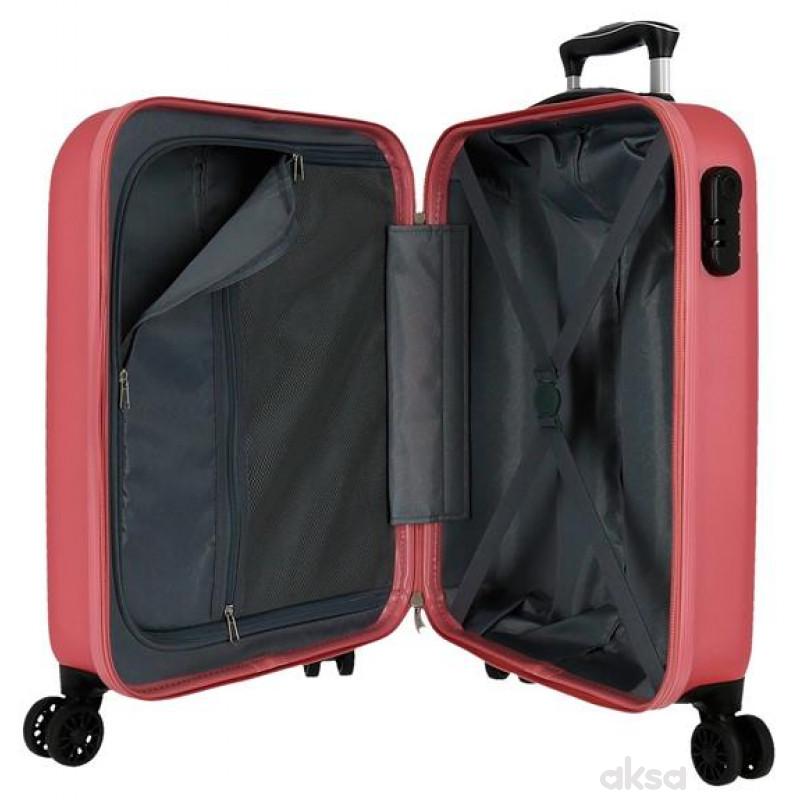 ABS Kofer 55cm sa 4 točkića koralni