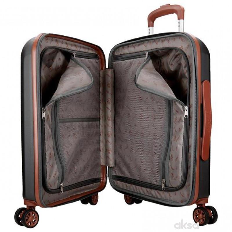 ABS Kofer 55cm sa 4 točkića premium sivi