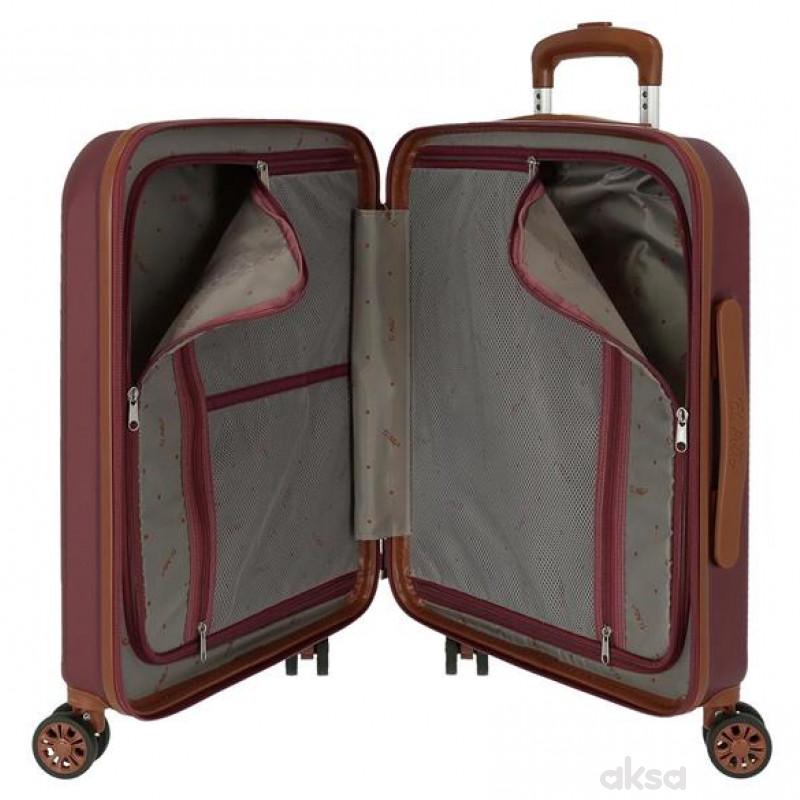 ABS Kofer 55cm sa 4 točkića premium bordo