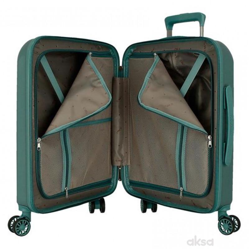 ABS Kofer 55cm sa 4 točkića zeleni