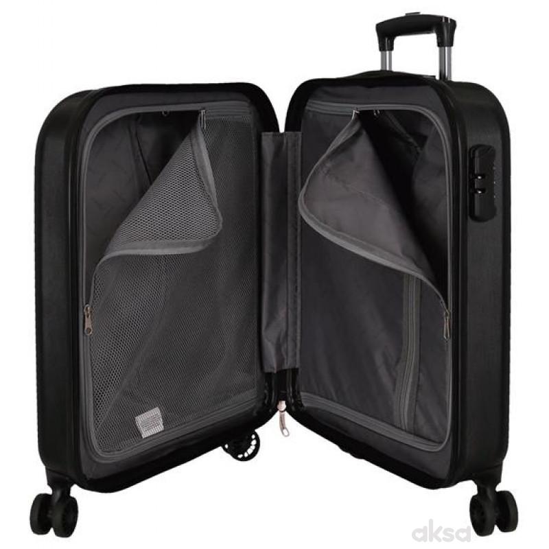 ABS Kofer 55cm sa 4 točkića crni