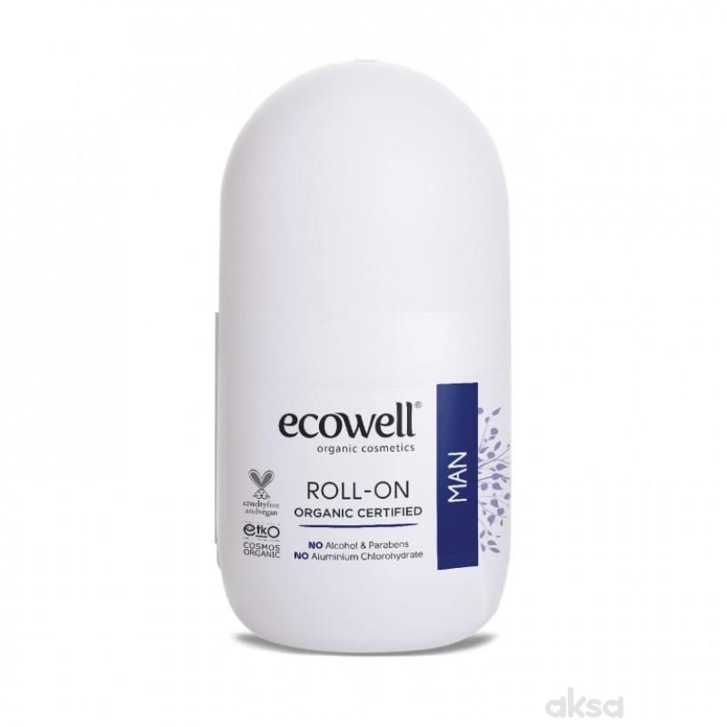 Ecowell organski roll-on dezodorans za muškarce 