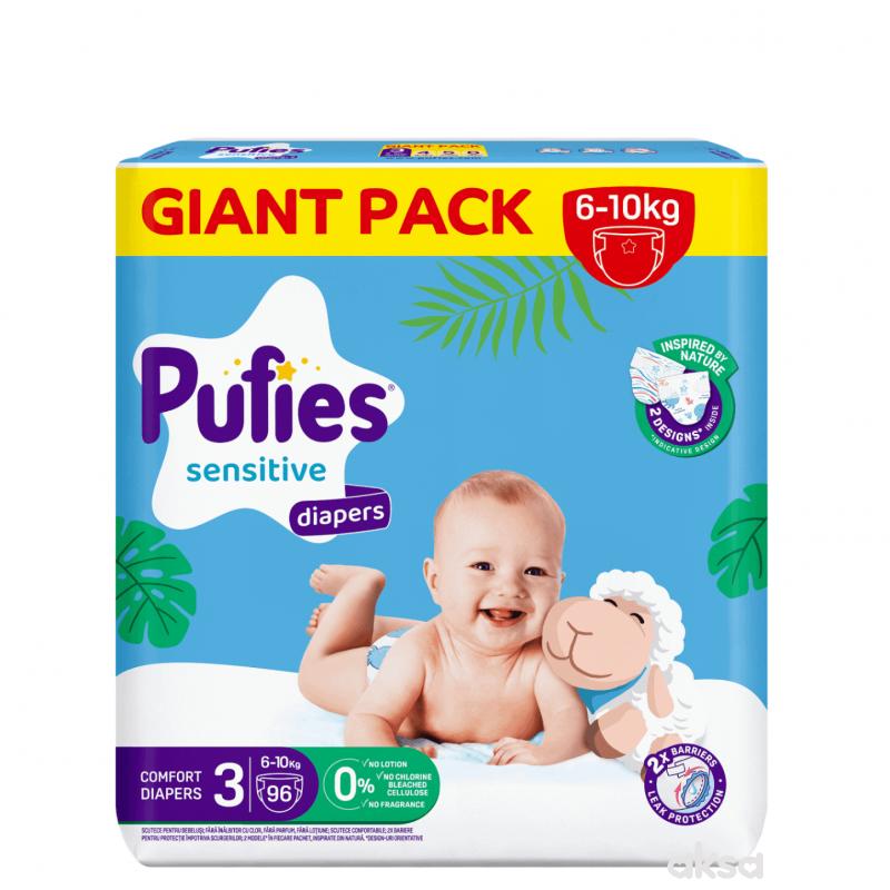 Pufies pelene sensitive GP 3midi 6-10kg 96kom