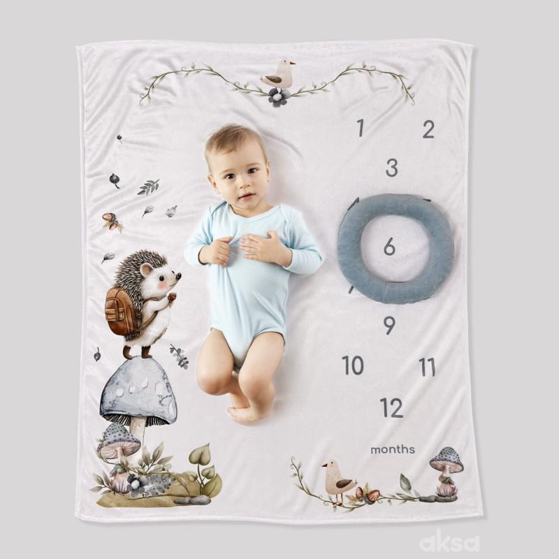 Baby Textil podloga za slikanje beba, Jež