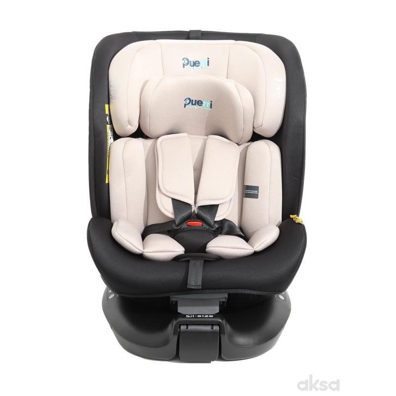 Puerri auto sedište HugSafe (40-150 cm),grey beige