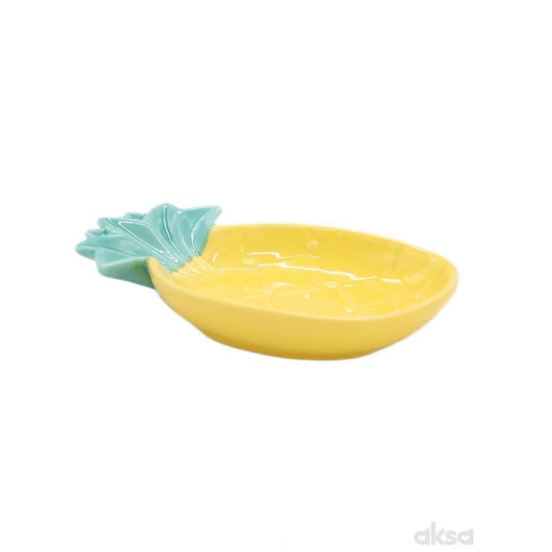 Cute&Cool HOME dekorativni tanjir ananas mali