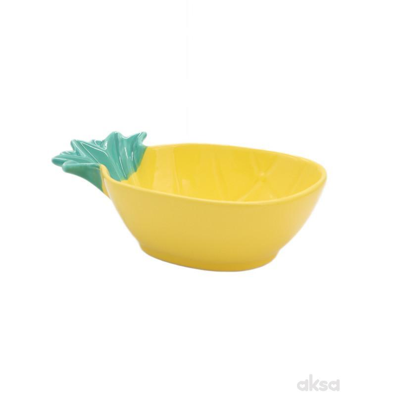 Cute&Cool HOME dekorativni tanjir ananas srednji
