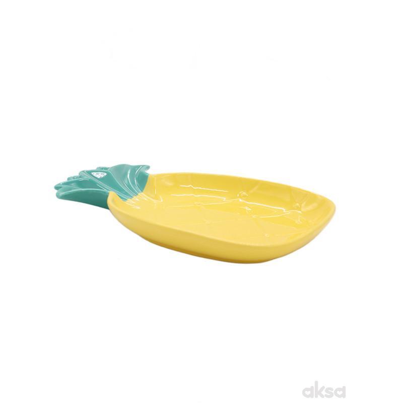 Cute&Cool HOME dekorativni tanjir ananas veliki 