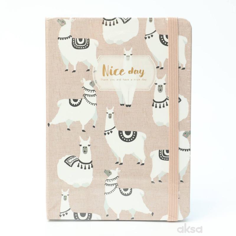 Be Cool notes pink lama A6 