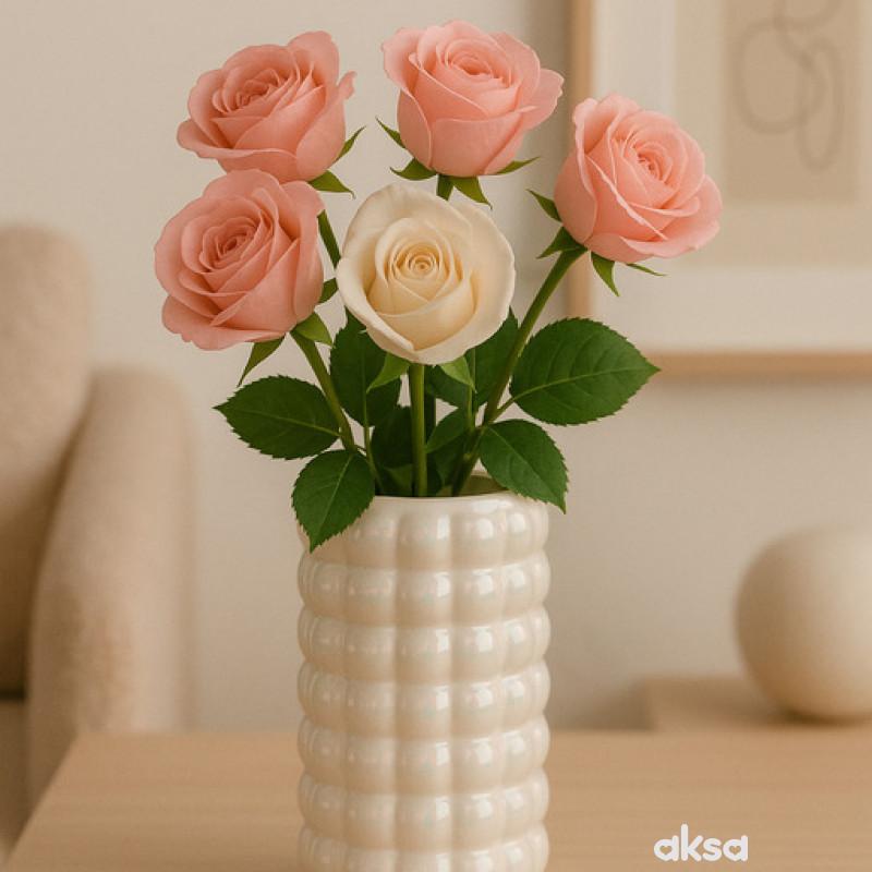 Cute&Cool HOME dekorativna vaza sjajna bela 