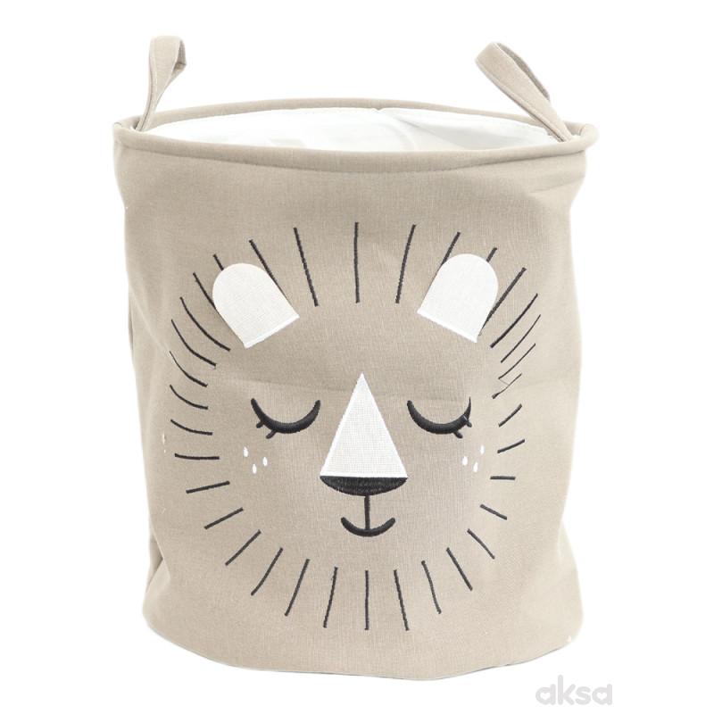 Cute&Cool HOME korpa za odlaganje braon lav