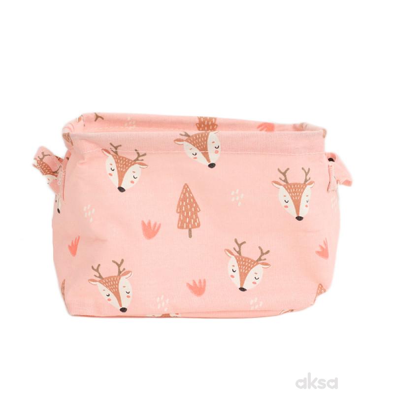 Cute&Cool HOME korpa za odlaganje roze jelen