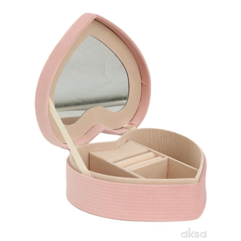 Be Cute ukrasna kutija za nakit roze srce