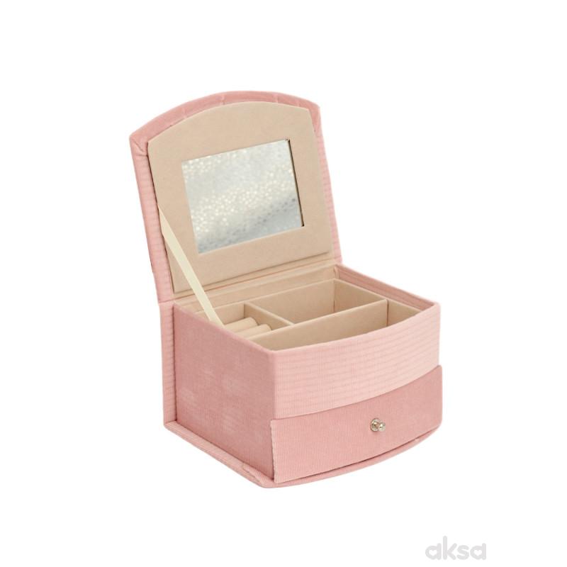 Be Cute ukrasna kutija za nakit sa fiokama roze