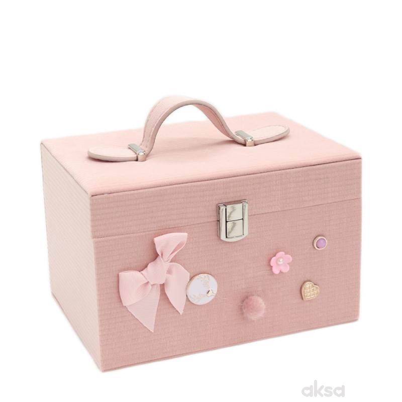 Be Cute ukrasna kofer kutija za nakit roze