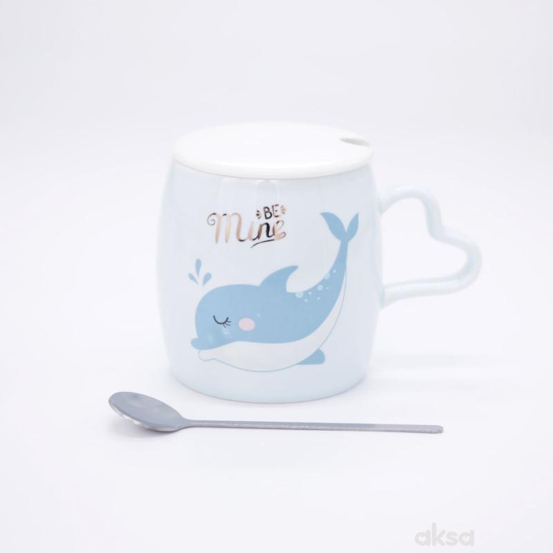 Cute&Cool HOME šolja delfin plava