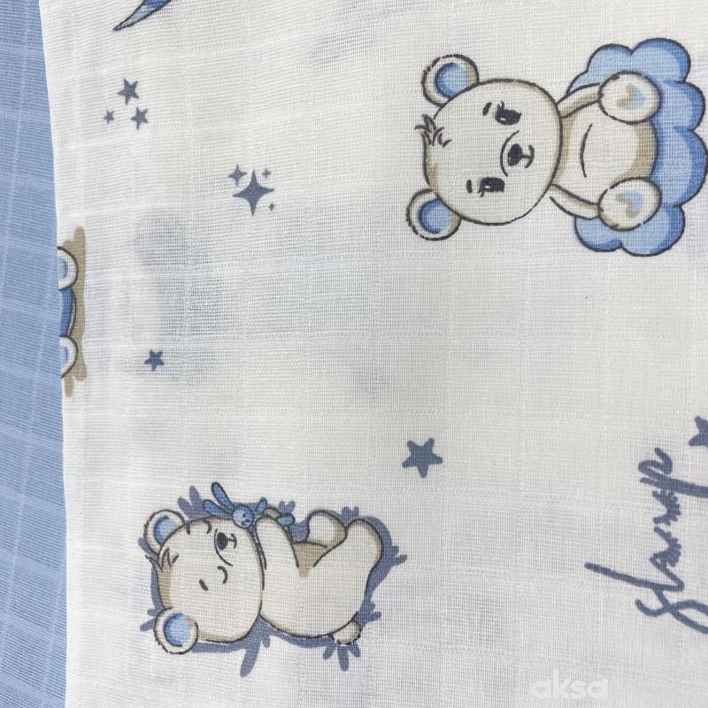 Deksi muslin pelene 2/1, plava 