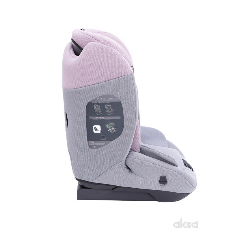 Puerri auto sedište MaxSafe (76-150cm), pink/grey