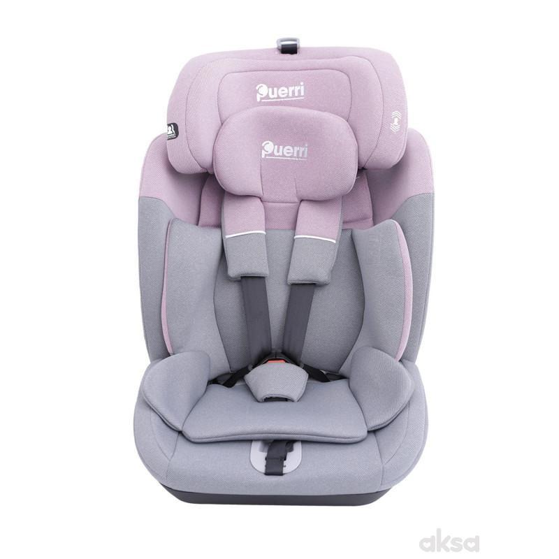 Puerri auto sedište MaxSafe (76-150cm), pink/grey