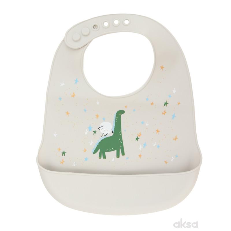 Baby Chef silikonska portikla za hranjenje, dino 