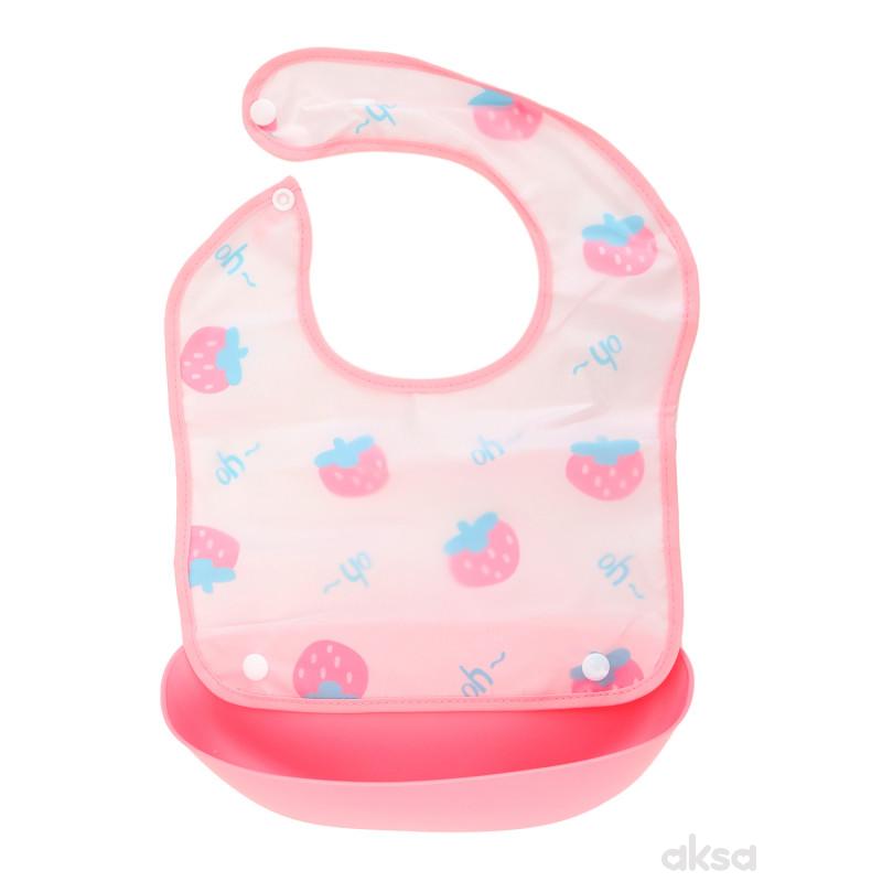 Baby Chef portikla sa silikonskim džepom,jagodica 