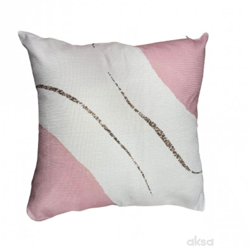 Cute&CoolHOME dekorativni jastuk roze-bež,45x45cm 