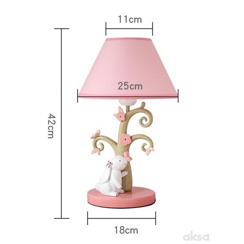 Cute&Cool HOME Dekorativna lampa zeka, roze