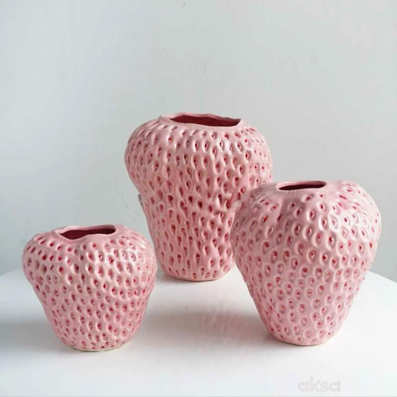 Cute&Cool HOME Keramička vaza jagoda, roze