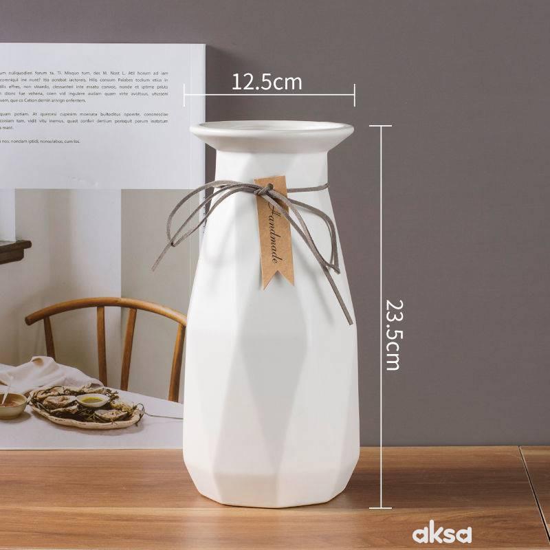Cute&Cool HOME Dekorativna vaza dijamant, bela