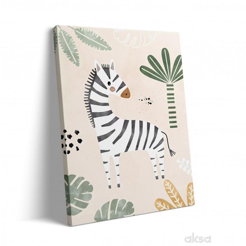 Cute&Cool HOME Slika za zid, zebra 