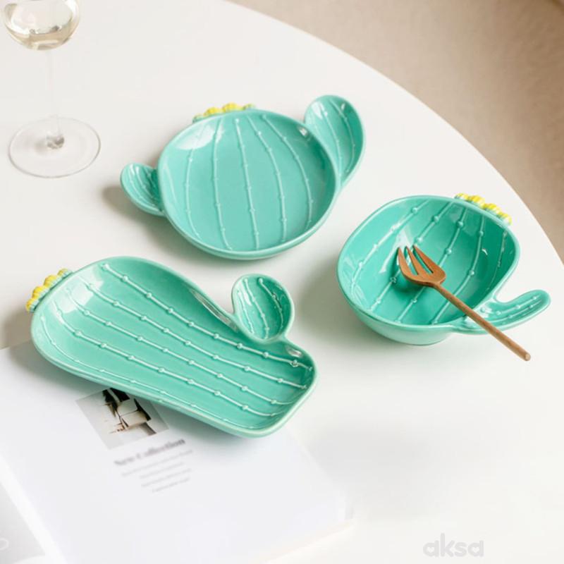 Cute&Cool HOME Dekorativna činija kaktus, 13cm 