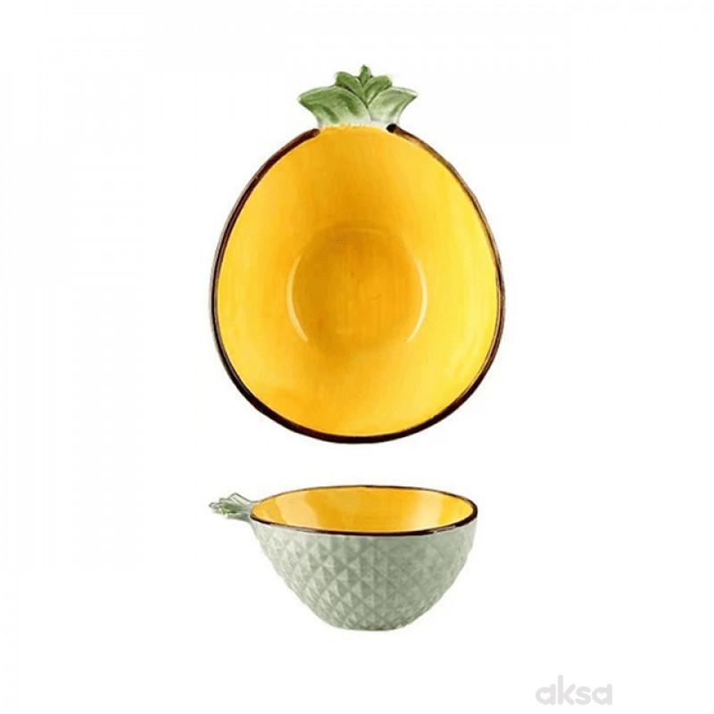 Cute&Cool HOME Dekorativna činija ananas, 11cm 