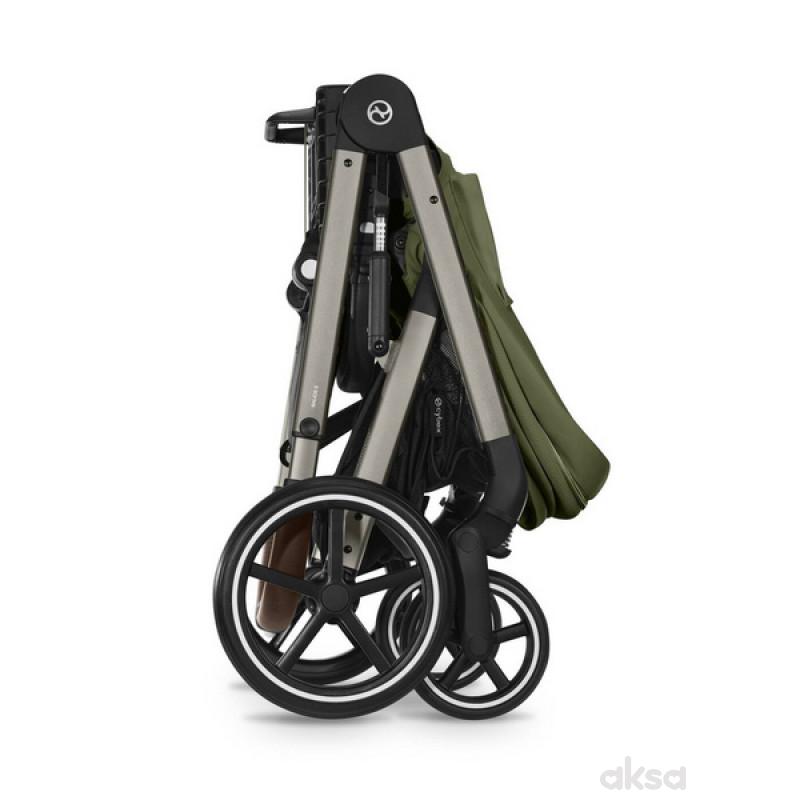 Cybex kolica Balios S Lux, Moss Green (taupe ram) 