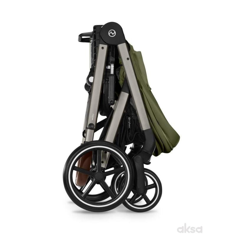 Cybex kolica Balios S Lux, Moss Green (taupe ram) 