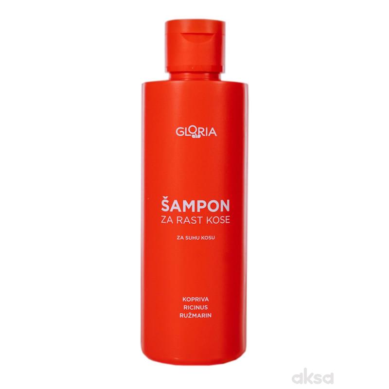 Gloria šampon za rast kose, za suvu kosu, 200 ml 