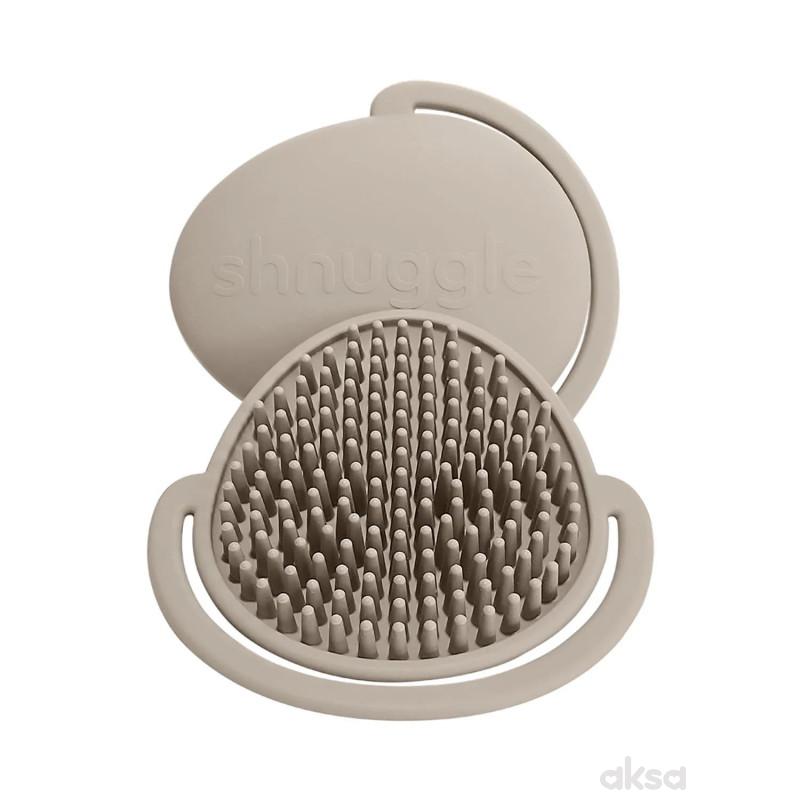 Shnuggle meka silikonska četka za kupanje, Taupe