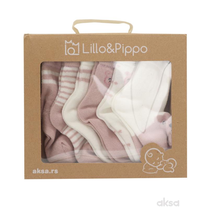 Lillo&Pippo čarape u poklon pakovanju, devojčice