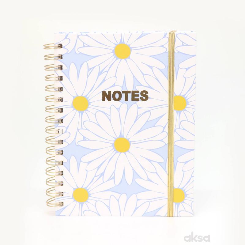 Be Cool notes plavi sa belom radom