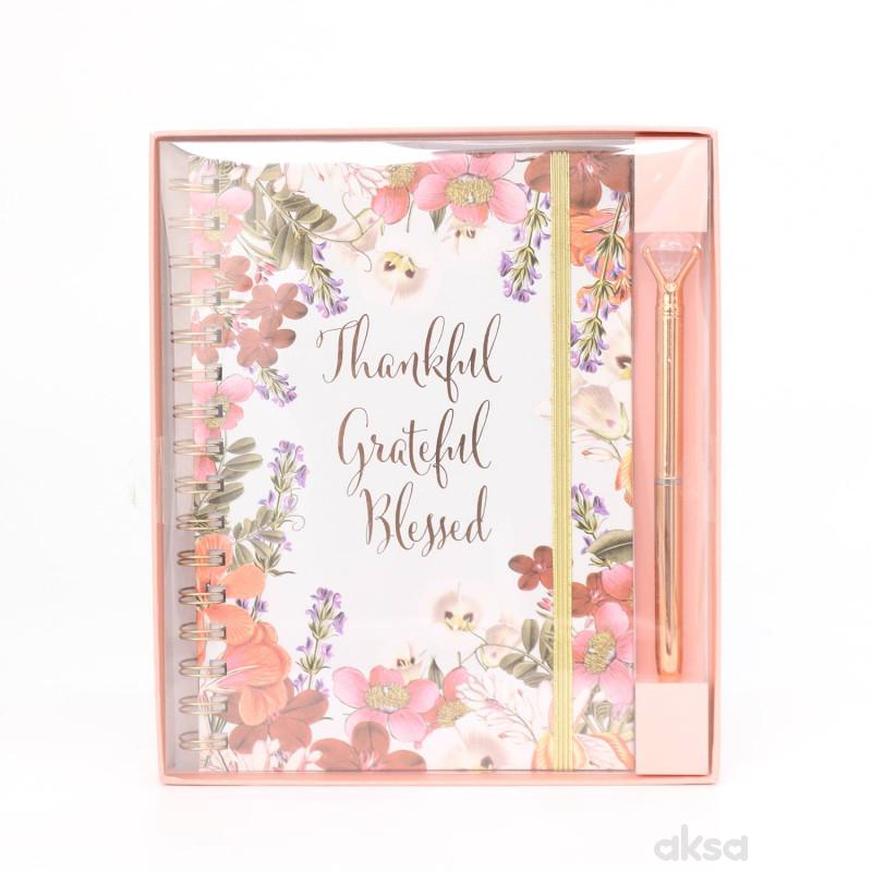 Be Cool notes sa olovkom beli sa cvetnim dezenom